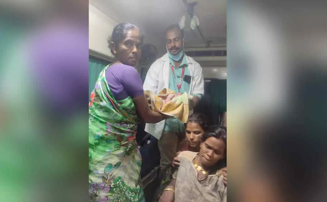 Birth at 108; Mother and child protected by medical assistant!