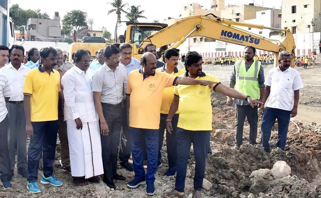 Minister AV Velu inspected thiruvannamalai 