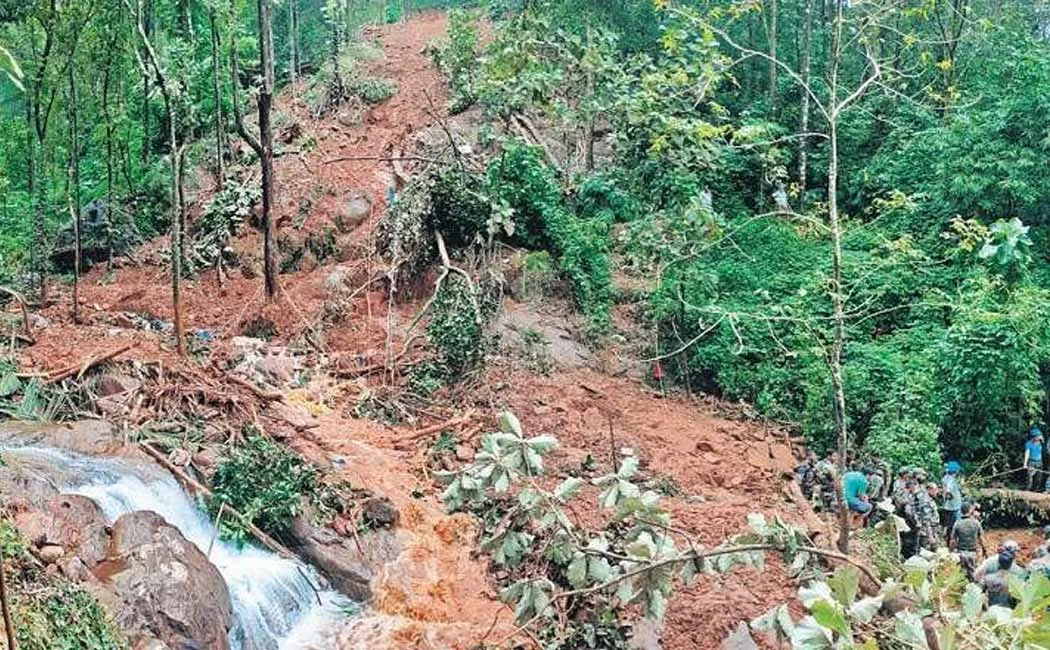 Heavy rains in Kerala; Landslide