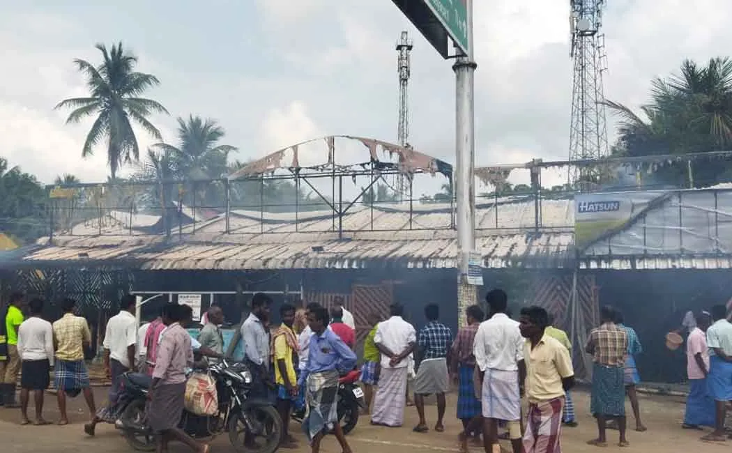 Fire accident in puthukottai hotel 