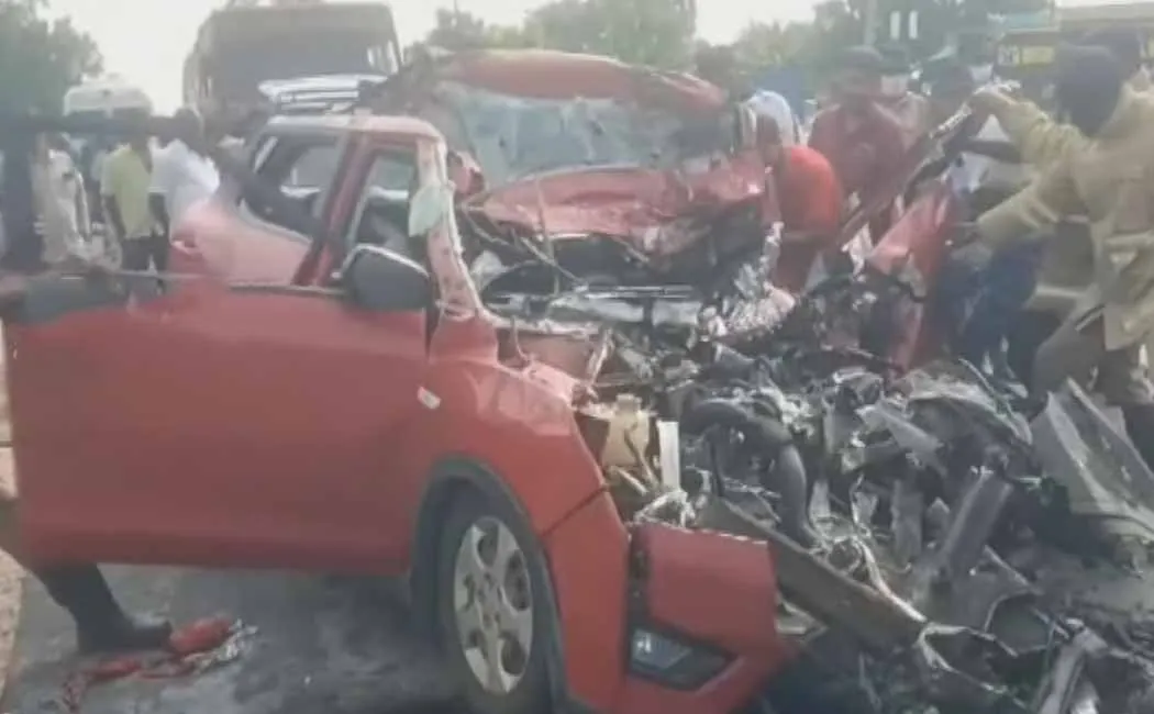 Car accident near thiruvannamalai seven passes away 