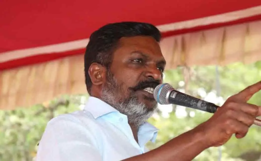 Thol Thirumavalavan condolence to Ashish Yechury