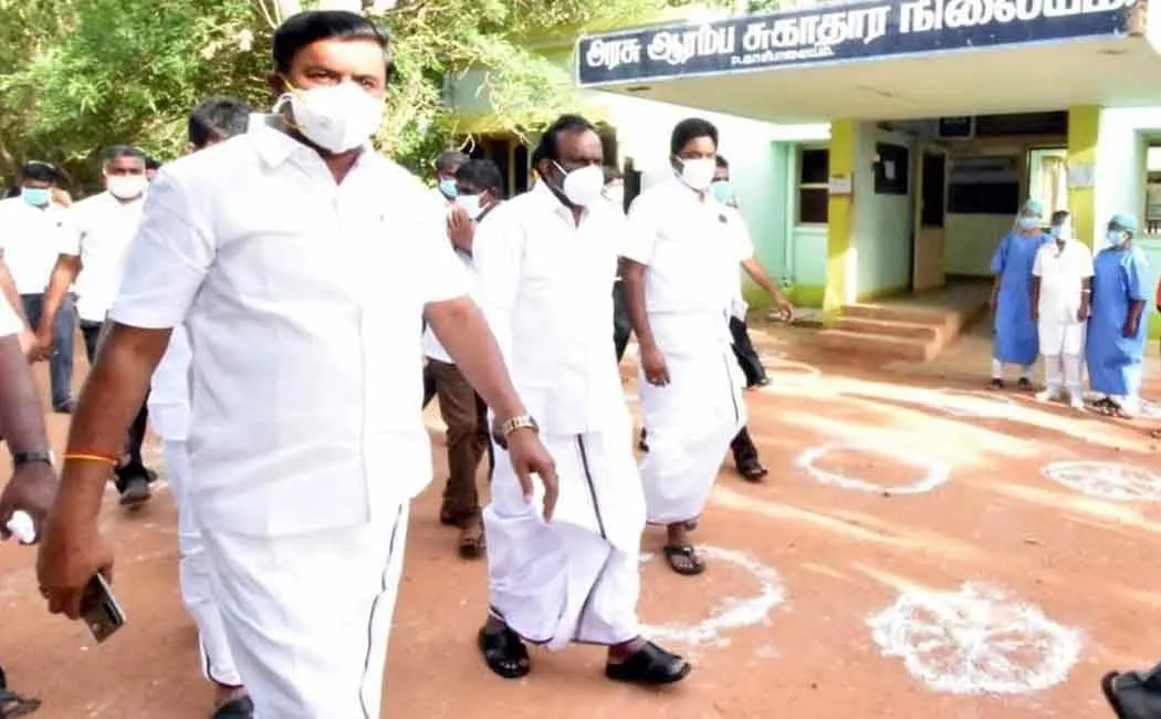 Ministers inspect Erode district ..!