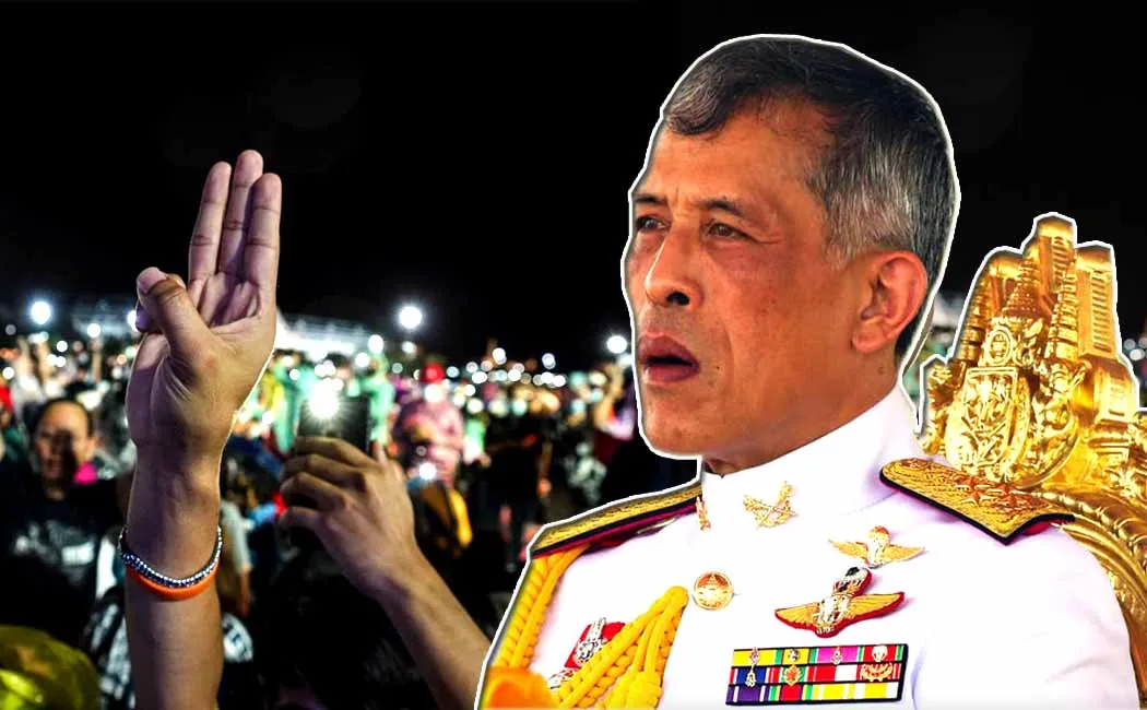 thailand- king - Maha Vajiralongkorn- attrocities - people suffer- student youth protest- 3 finger salute - Thailand Monarchy 