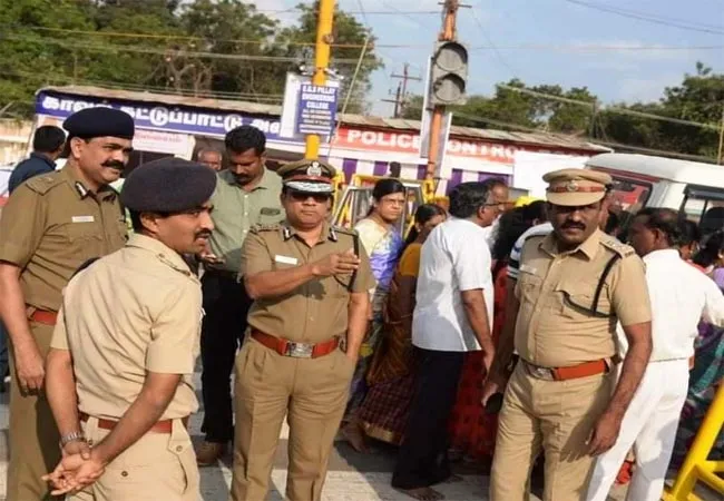 thanjai temple festival police protection increase 