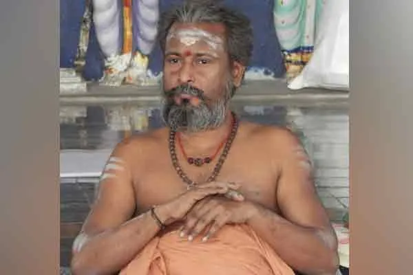 thiruvadikudil swamigal press meet at thanjavur for sceptre parliament related issue