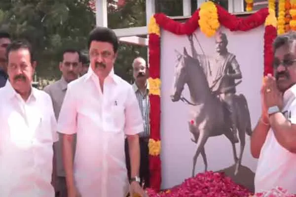 Chief Minister MK Stalin Respect to Theeran Chinnamalai Memorial Day  
