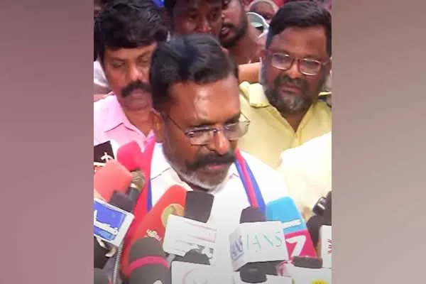  Thirumavalavan MP explains about Why did destroy the holy water on forehead