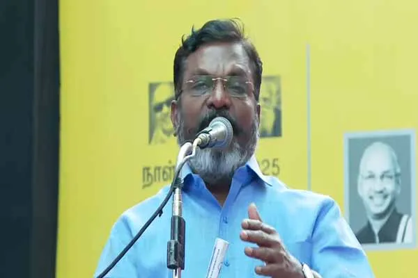 Thirumavalavan condemns union Bjp government for new education policy