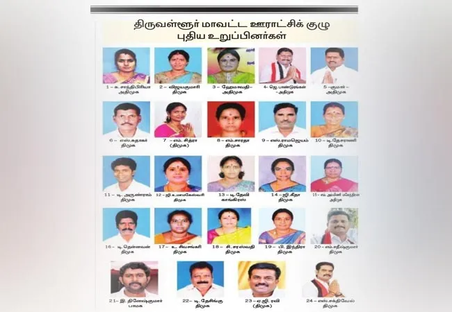 thiruvallur district local body election dmk party 