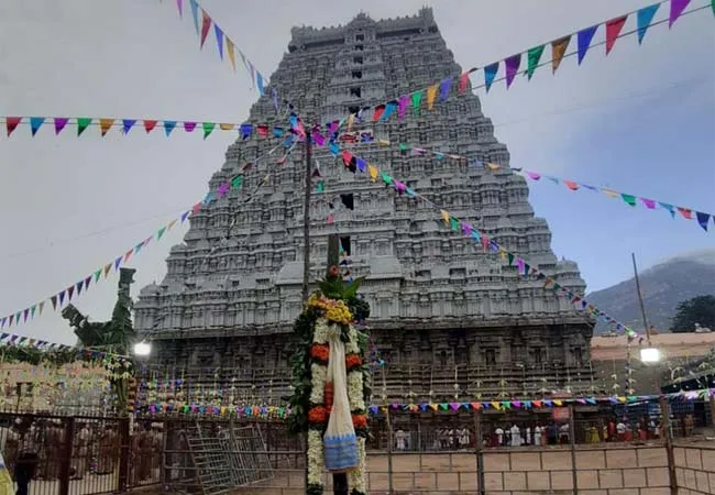 tiruvannamalai karhtikai deepam festival working start for today 