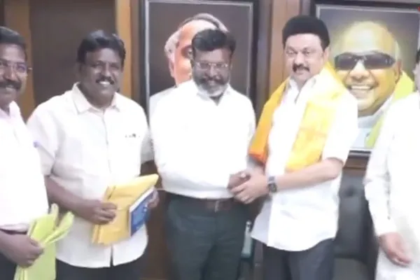 Thirumavalavan meet Cm mk stalin