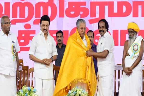tn cm mk stalin request accepted by kerala cm pinarayi vijayan in nagercoil meeting