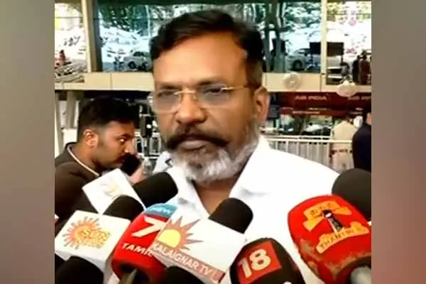 thol Thirumavalavan MP Answer for  will action be taken against Arjuna