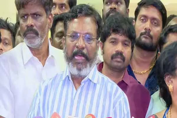 Thol. Thirumavalavan says he was one who asked Aadhav Arjuna to participate