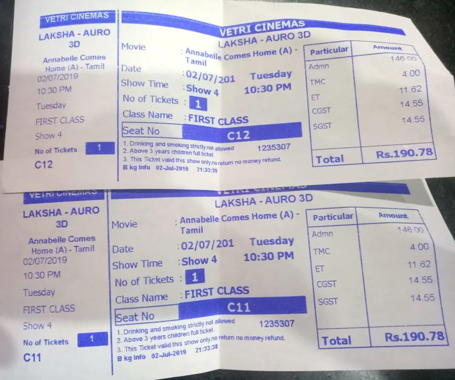 9 Rupees Accounts ..” - Theater Dillumullu!