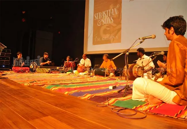 Famous singer and musician TM Krishna  The book released in chennai 