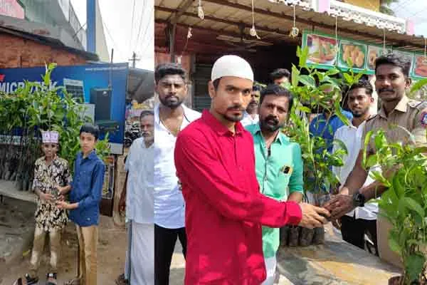 pudukkottai thanjavur ramzan celebration tree plant supply alumni school students