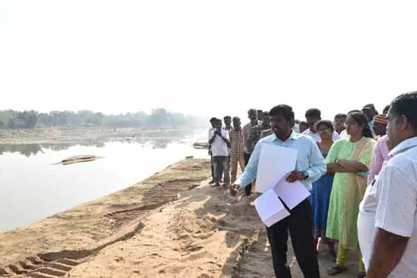 trichy collector inspection sand quarry by court direction issue 