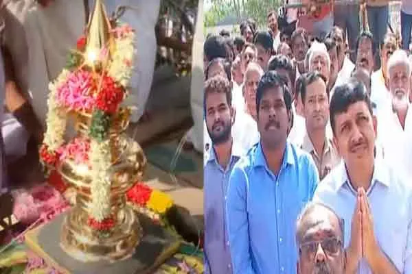 trichy kanakiliyanallur temple celebration ministries nehru and sekar babu particpated 