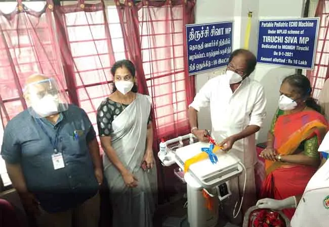 trichy government hospital dmk mp siva 