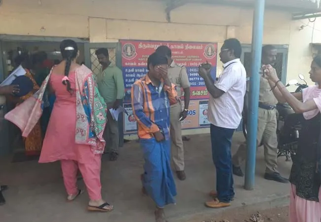 trichy two childrens eight person arrested police 