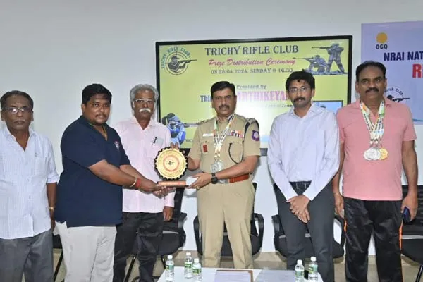 Trichy won the champion title for District Level Shooting Competition