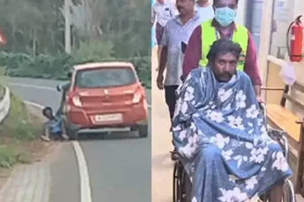 A mob tied the hand of an tribal man and dragged him into a car in kerala