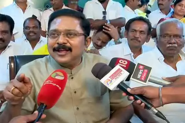 TTV Dhinakaran says When I think of a traitor, the name Palaniswami comes to mind