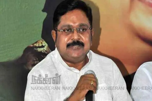 TTV Dinakaran questions Is what is happening in TN the rule of law Or the rule of anti-social elements
