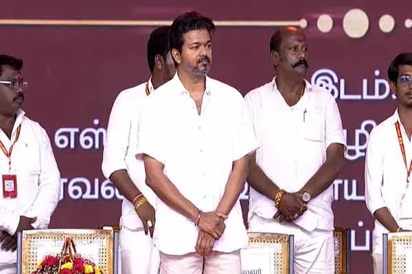 A sudden fire broke out at a seminar attended by Vijay