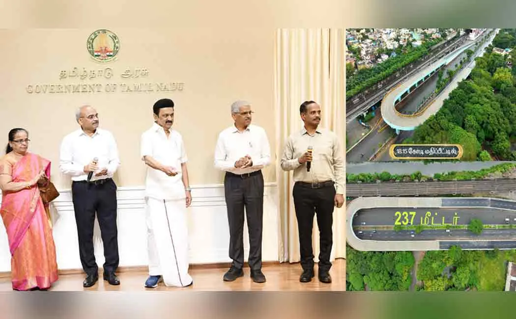 Opening of  U shaped flyover in Chennai