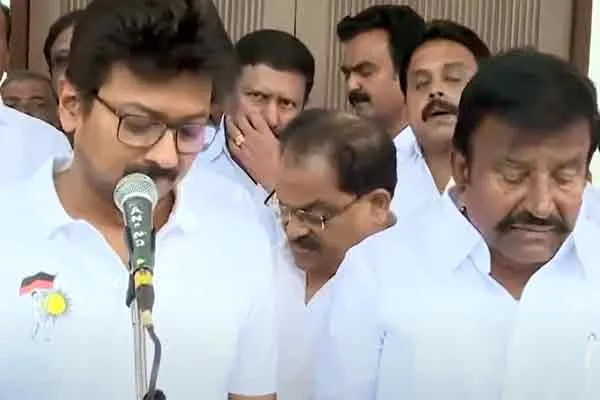 Acceptance of religious harmony pledge on behalf of DMK
