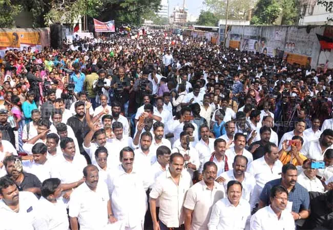 dmk party youngsters team and students team has merge working