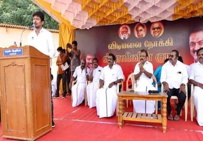 dmk party udhayanidhi stalin election campaign at cuddalore district 