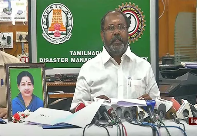 cyclone prevention minister udhayakumar press meet at chennai 