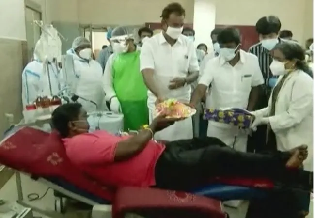 coimbatore govt hospital plasma bank minister vijayabaskar press meet