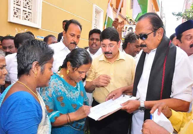 caa signature movement start with mdmk party vaiko mp in chennai