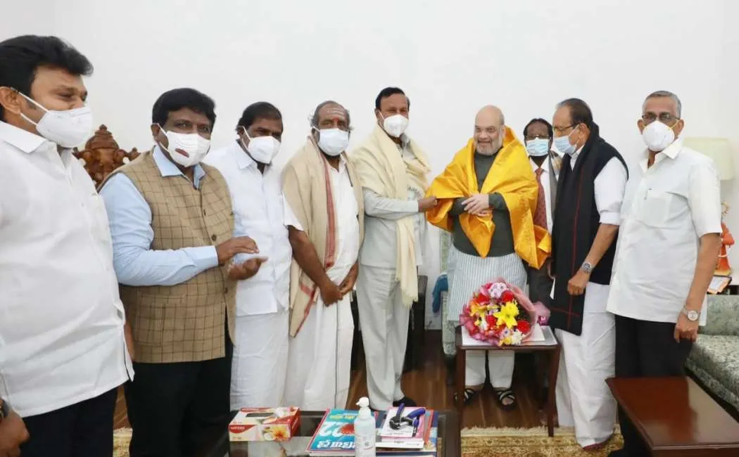 tamilnadu political leaders meet union home minister at delhi 