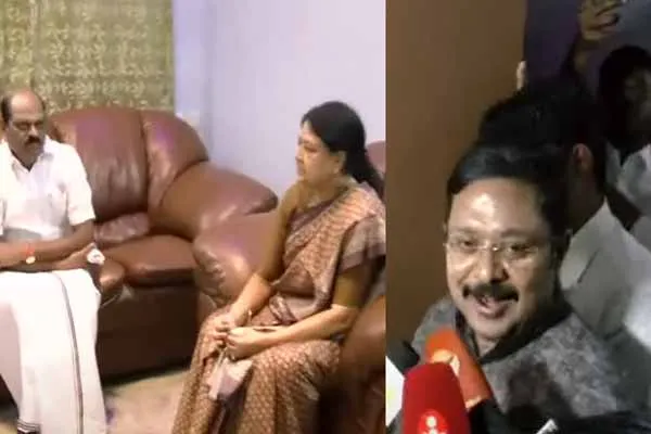 TTV Dinakaran, Sasikala, Divakaran meet with former minister Vaithilingam