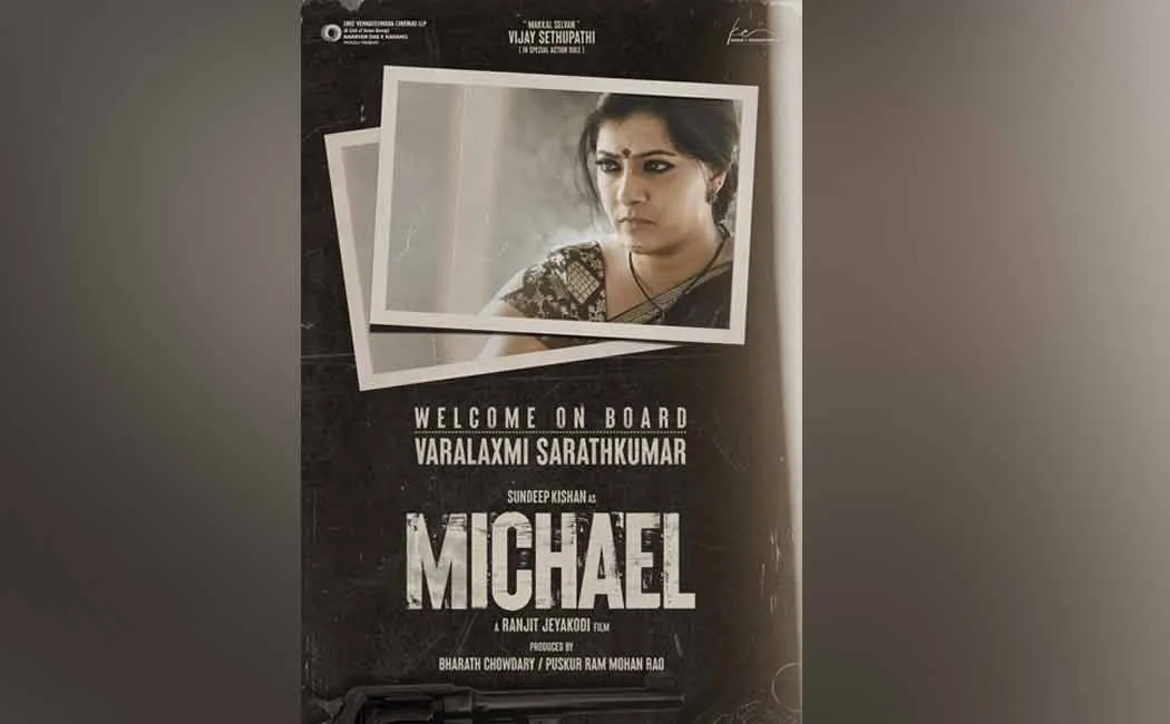 actress varalaxmi sarathkumar joins Michael movie 