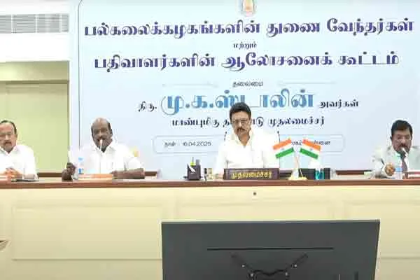CM mk stalin says There is no place for divisive ideas in educational institutions 
