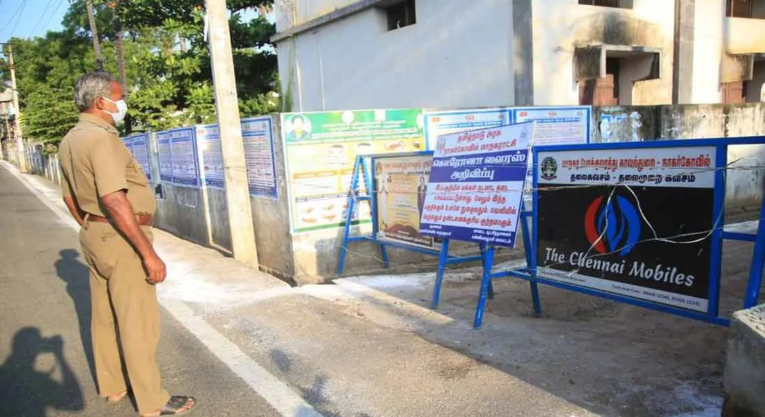 Corona for 5 people... Sealed authorities for residential area