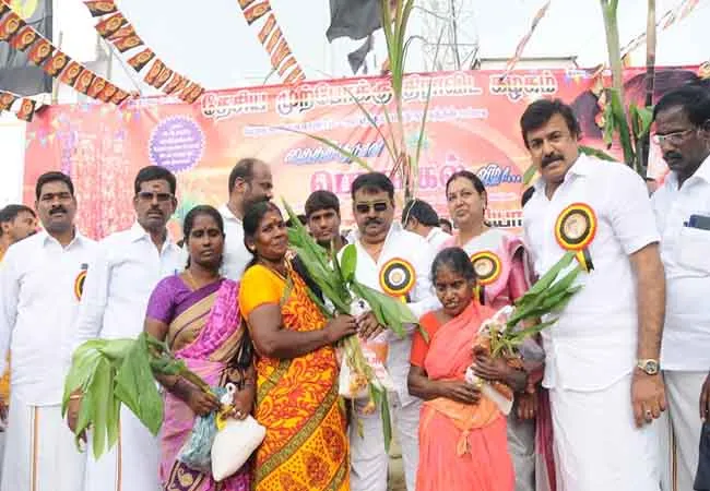 dmdk party pongal festival celebration in chennai vijayakanth speech 