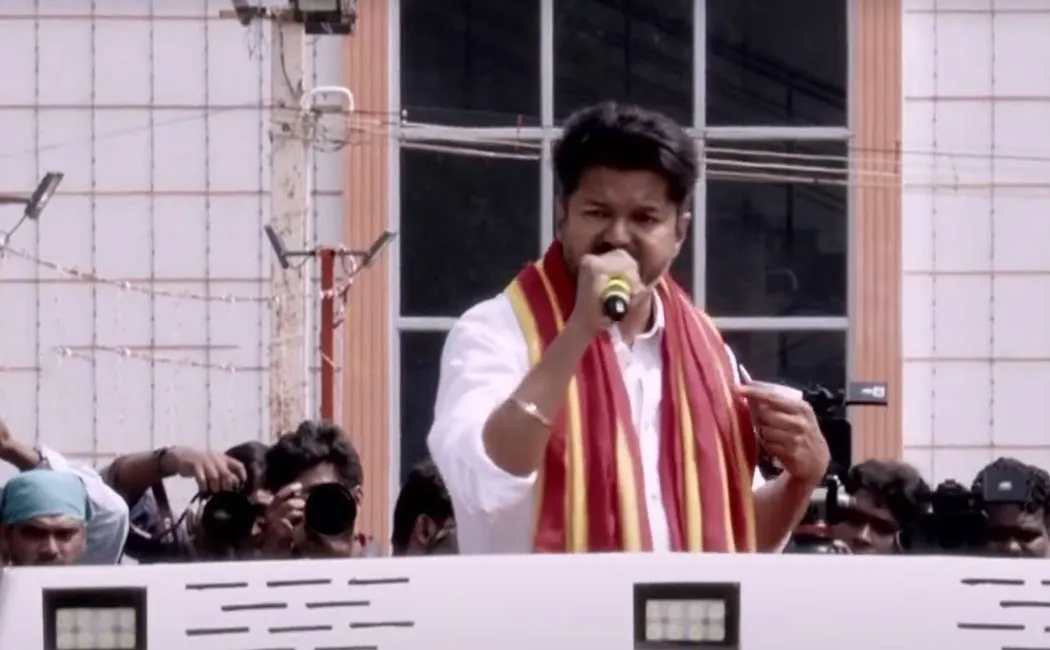 vijay speech infront of parandur people
