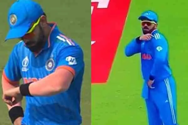 Virat Kohli has changed his jersey in tournament