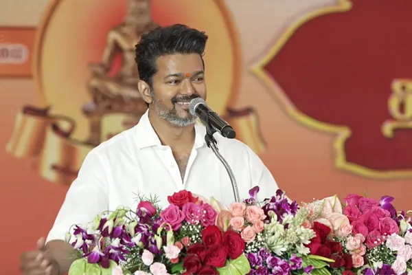 Vijay made the students take the pledge