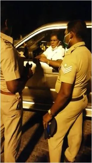Former MP who kicked the policemen
