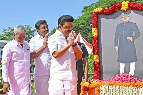 Former PM VP Singh Birthday CM MK Stalin Respect 