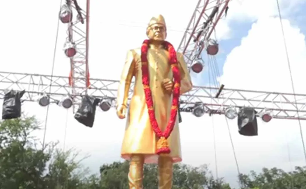Ex-Prime Minister VP Singh statue opening
